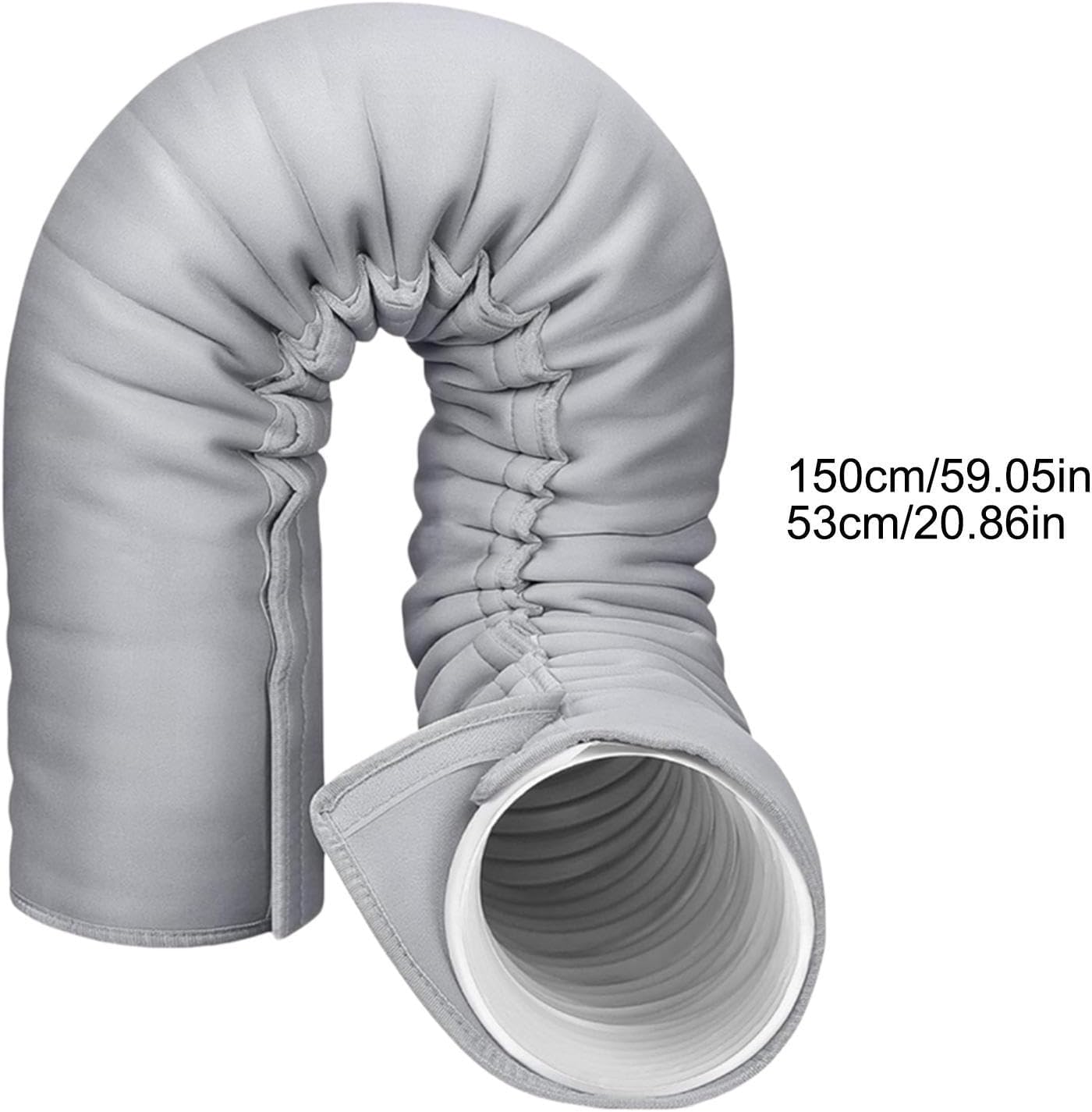  Manchon D'isolation Pour Tuyau AC Portable, De 5 à 5,9" De Diamètre | Couverture Isolée Portative D'isolation De Tuyau à Ca Portative Avec 3 Isolation Réglable De Ligne De Climatiseur