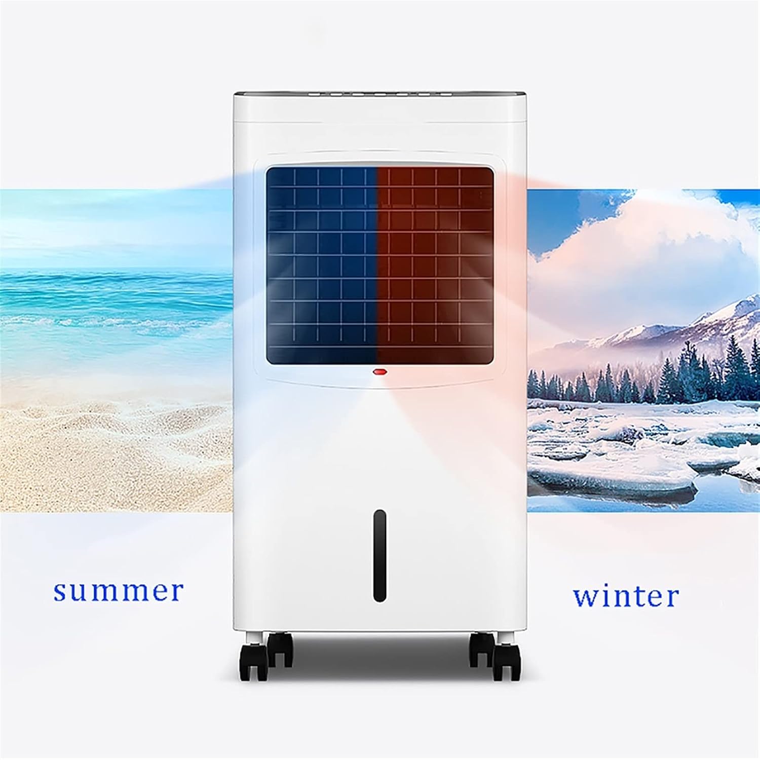 GENERIC Refroidisseur évaporatif Portable Avec Télécommande, Climatiseur économiseur D'énergie Pour La Maison, Ventilateur De Brium Silencieux, Conception Légère Compacte Pour Le Bureau De La Pièce, Vitesse R