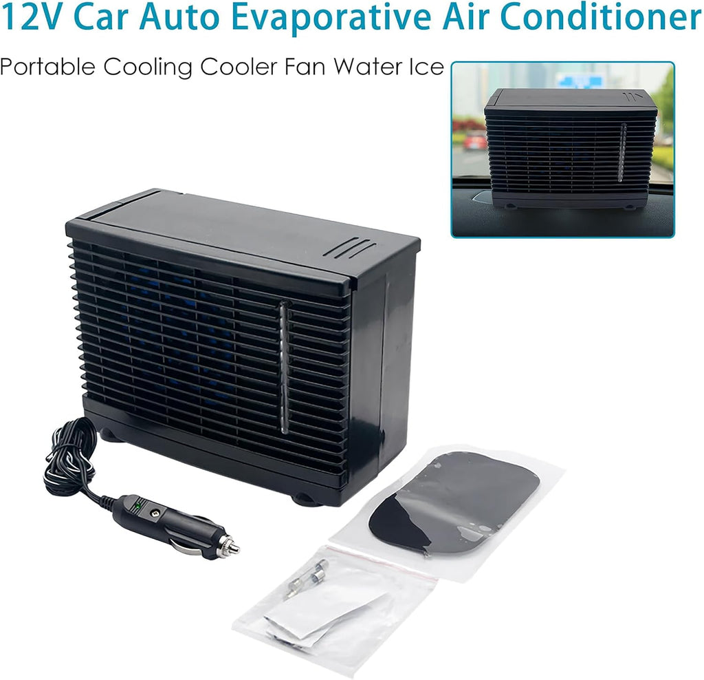 Genérico Climatiseurs Portables Pour Voiture | Refroidisseur D'air Portable Pour Voiture - Appareil De Refroidissement Par évaporation D'eau 12 V Pour Camion RV Road Trip Garage Au Sous-sol Du Sous-sol