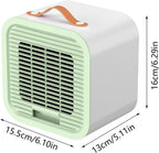  Ventilateur De Climatiseur Portable, 3 Vitesses Rechargeable, Ventilateur De Bureau Pour La Maison, L'extérieur, L'intérieur, Le Camping, La Pêche, Idéal Pour Le Salon, Le Pique-nique, La Voiture, Le