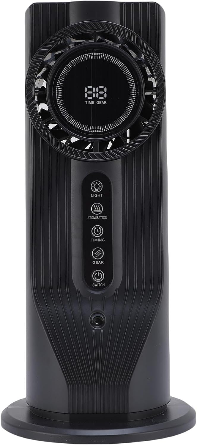  Sxhlseller Humidificateur De Refroidisseur D'air De Bureau 6 Vitesses Alimenté Par USB Refroidissement Rapide Pour Le Bureau à Domicile Gris 12,8 Pouces