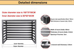  Housse De Protection En Alliage D'aluminium Pour Climatiseur – Clôture Extérieure Résistante Aux Intempéries Pour Dissimuler Les Unités De Climatisation – Design Clima Blade Pour Une Protection Et Une
