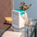  Cecotec Climatiseur Portatif EnergySilence 600 DeskChill Rotate, Capacité De 500 Ml, Contrôle Tactile, 4 Vitesses, Oscillation à 70°, Minuterie Et AutoOff, Éclairage LED