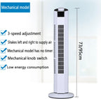 GENERIC Ventilateur De Tour Ultra Silencieux, Circulateur D'air Portable Avec Télécommande, 3 Vitesses, 60 Oscillation, 12H Minuterie.Conception D'économie D'espace Pour La Chambre à Coucher, Bureau, Usage Do
