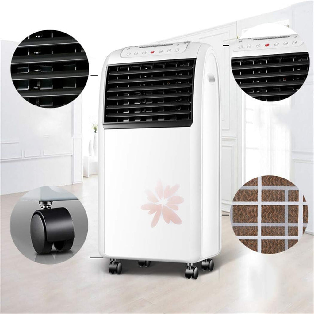  Climatiseur Air Portable Cooler Climatisation Mobile Silencieux Ventilateur Refroidisseur D'air Avec Humidificateur (Noir)