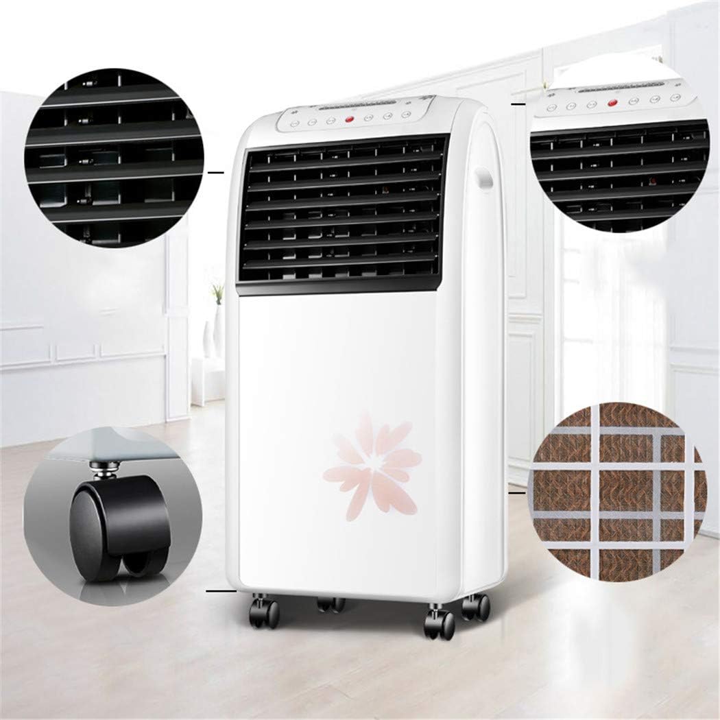  Climatiseur Air Portable Cooler Climatisation Mobile Silencieux Ventilateur Refroidisseur D'air Avec Humidificateur (Noir)