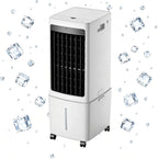 GENERIC Refroidisseur D'air évaporatif Portable, Réservoir Amovible De 12L Et Boîtes à Glace Pour Le Refroidissement Instantané.Smart 7.5H Timer Avec Télécommande.Le Filtre Anti-Pousse Assure Un Débit D'air P
