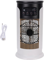  Srliya Climatiseur Portable 3 En 1 Avec 6 Vitesses, Réservoir D'eau De 300 Ml, Alimentation USB, Humidificateur Et Purificateur D'air Par évaporation, Filtre Intégré, Idéal Pour L
