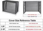 GENERIC Couvercles En Aluminium Pour Climatiseur, Couvercle De Condensateur Central AC, Pompe à Chaleur Et Protection De L'unité AC, Résistant Aux Intempéries, Design Robuste Pour Une Performance Optimale