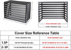 GENERIC Housse De Protection En Aluminium Pour Climatiseur - Mini Pompe à Chaleur Fendue - Bouclier Extérieur D'hiver Complet - Matériau Durable Résistant Aux Intempéries Pour Les Unités Extérieures