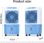 GENERIC Ventilateur De Refroidissement Portable Avec Blocs De Glace, 3 En 1 AC Par évaporation, 36 DB Silencieux, Oscillation à 120°, Mobile Pour Chambre à Coucher, Bureau
