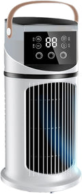  Ventilateur D'unité AC Portable – Souffleur D'air Personnel Par évaporation De 25 Cm, Unité De Bureau De Refroidissement Silencieuse | Ventilateur Compact Pour Chambre à Coucher, Voiture, Tente De Cam