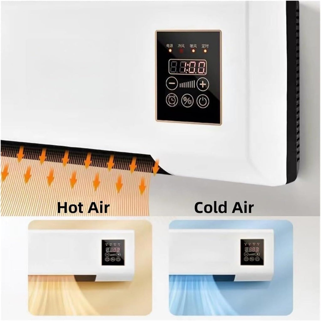  Air Conditionneur Mur 60W, Système De Refroidissement, Fonctionnement Calme Sous 45dB, Avec Télécommande, Conception Compacte Pour Bureau Et Chambre À Coucher