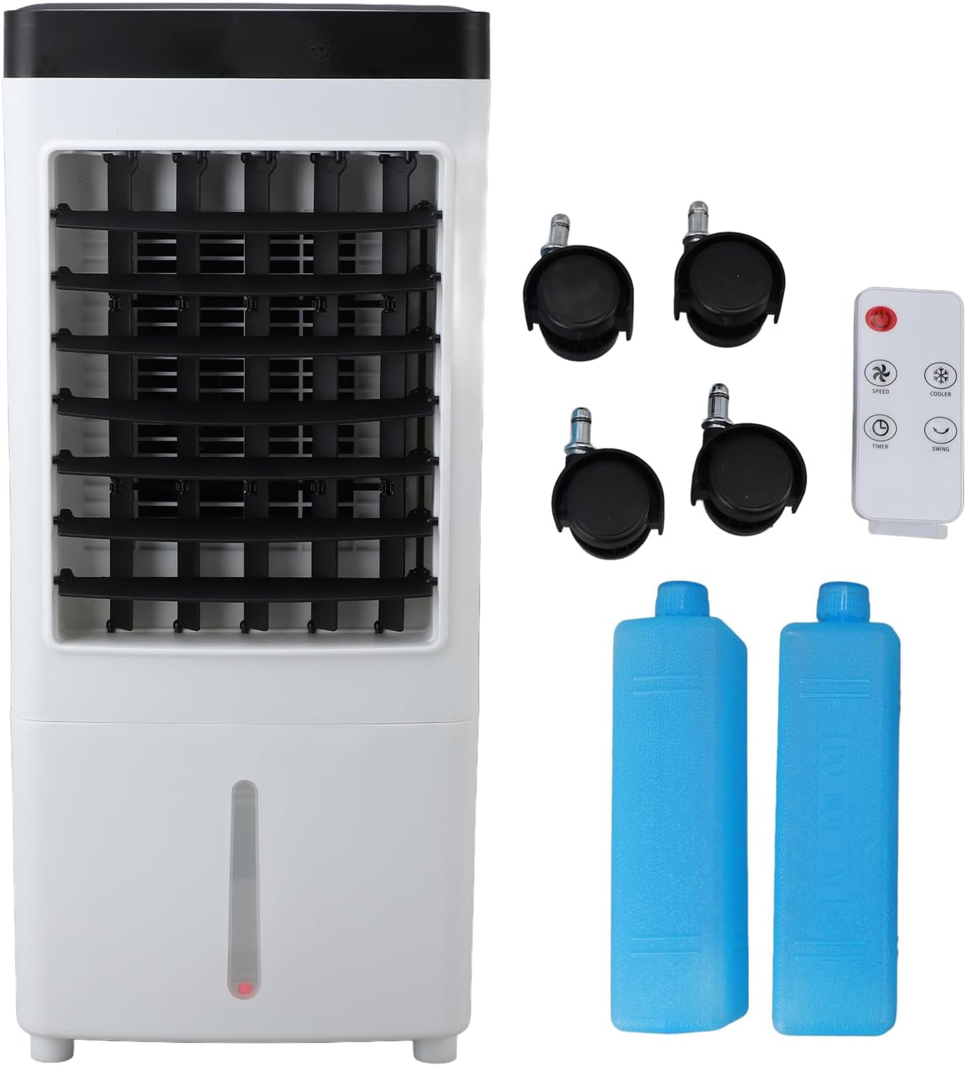  Generic Ventilateur Refroidisseur Par évaporation, Climatiseurs Portables Avec 3 Vitesses De Vent Et Télécommande Pour La Maison (1)