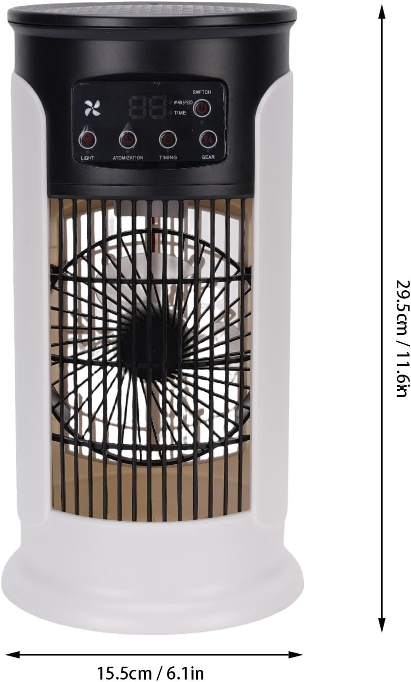  Srliya Climatiseur Portable 3 En 1 Avec 6 Vitesses, Réservoir D'eau De 300 Ml, Alimentation USB, Humidificateur Et Purificateur D'air Par évaporation, Filtre Intégré, Idéal Pour L