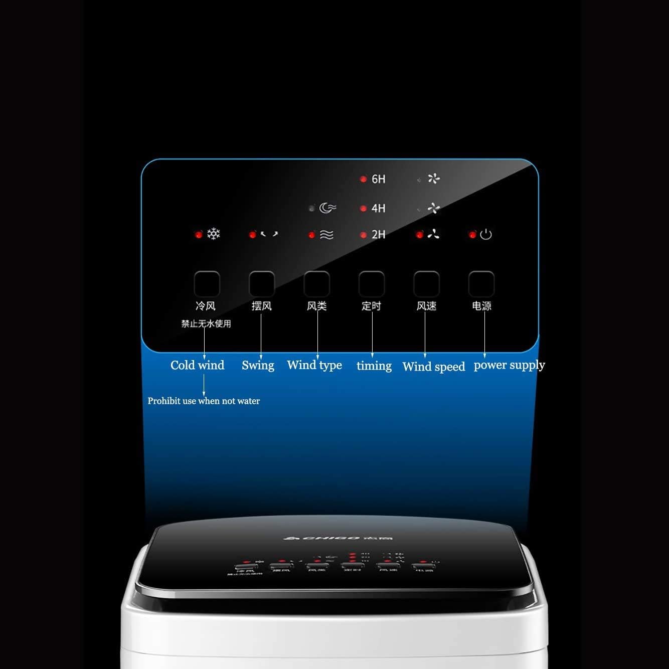  Refroidisseurs Par évaporation Ventilateur De Climatiseur Portable, Ventilateur De Climatisation Mobile Climatiseur Refroidi à L'eau Avec Déshumidificateur Petits Refroidisseurs Par évaporation Dorto
