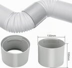  Adaptateur De Tuyau D'échappement Climatiseur Ø130mm,Climatiseur Adaptateur De Tuyau De Fenêtre,Pour Climatisation,Déshumidificateur,Sèche Linge