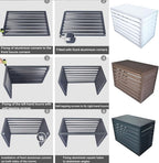 GENERIC Housse De Climatiseur Extérieur 110 X 60 X 80 Cm – Protection Résistante Aux Intempéries – Pare-soleil Et Protection élégants Pour Unités De Climatisation Extérieures, Clôture De Climatisation