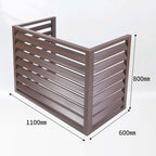  Couverture De Climatiseur De Fenêtre Extérieure, Couverture De Protection Résistante Aux Intempéries En Aluminium For Les Unités Extérieures, Écran De Confidentialité For Stores De Jardin (Color : Br