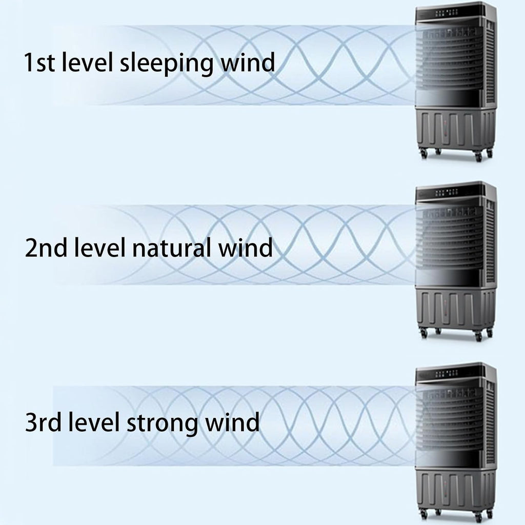 GENERIC Climatiseur Portable, Unité De Climatisation Avec Réservoir D'eau Et Minuterie De 12 Heures, Refroidisseur D'air Par évaporation Pour Chambre, Usine, Bureau