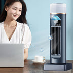  Ventilateur D'air Froid – Climatiseur Personnel, Humidificateur Par évaporation à Vitesses Réglables, Gadgets Cool Avec Minuterie Et Télécommande, Refroidisseur D'espace Sans Lame | Bureau à Domicile