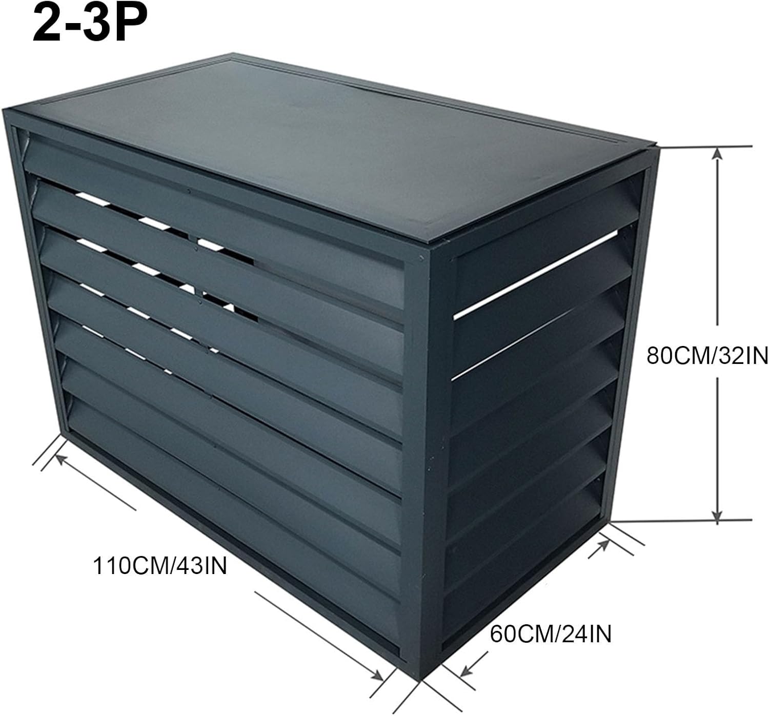 GENERIC Housse De Protection En Aluminium Pour Climatiseur - Protection Contre Les Intempéries - Pour Intérieur Et Extérieur