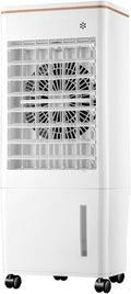 GENERIC Ventilateur De Refroidissement Avec Purification De L'air, Oscillation à 3 Vitesses, Grand Angle, Double Réservoir D'eau Et Roues – Ventilateur De Sol Parfait Pour La Maison Et La Chambre à Coucher