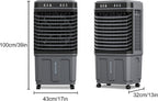 GENERIC Climatiseur Portable, Refroidisseur De Marais Sans Fenêtre Avec Réservoir D'eau De 37 Litres, 4 Blocs De Glace, Télécommande, Minuterie De 12 Heures, 3 Vitesses Pour Un Usage Domestique Et Commercial