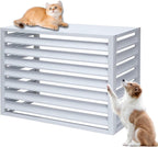 GENERIC Housse En Aluminium Pour Climatiseur Extérieur - Blanc - 100 Cm - Protège Les Unités De Climatisation - Poubelles - Sécurité Des Animaux Domestiques - Panneaux De Clôture D'isolation Des Feuilles.