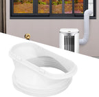  Interface De Tuyau De Conduit D'échappement De Climatiseur Adaptateur, 150mm/5.9in 130mm/5in Connecteur De Buse Plate Interface De Connecteur De Tuyau De Fenêtre D'échappement Coupleur De Climatiseur