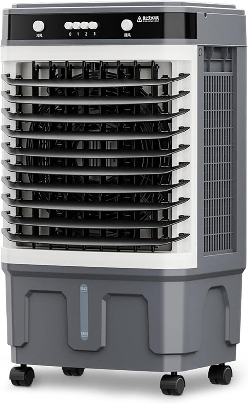  Climatiseur Portable Rafraichisseur D'Air Mobile Doté De Réservoirs D'eau De 20/30/40 Litres Et D'une Diffusion D'air Silencieuse Jusqu'à 10 Mètres De Distance Il Convient Aux Maison 16.9*12.6*31.5in