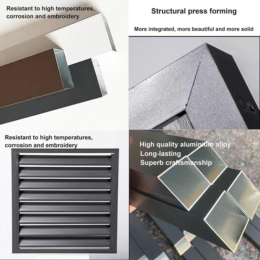 GENERIC Couvercle En Aluminium Pour Mini Pompe à Chaleur Et Fente, écran De Clôture Extérieur à 3 Panneaux, Réduction Du Bruit, 110 X 80 X 60 Cm, Ion Marron Pour Climatiseurs
