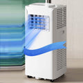 GENERIC Climatiseur Portable 8000 BTU AC Avec Ventilateur Frais, Minuterie 24 H, Kit De Fenêtre, 2 Vitesses, Oscillation à 120°, Couvre 300 M²