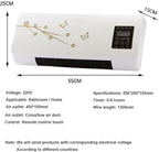  Climatiseur Portable Split 2000W - 2 En 1 : Climatiseur Et Chauffage Mural For Un Confort Optimal Toute L'année. Chauffage/climatisation Rapide Et Naturel.(A)
