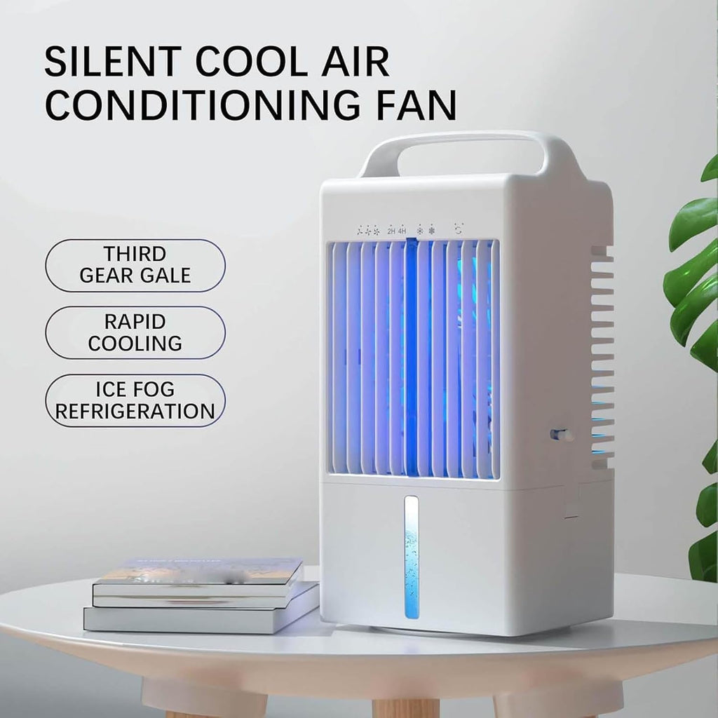 GENERIC Petit Refroidisseur D'air, Ventilateur De Climatisation Portable, Alimenté Par USB, Pulvérisation à Vitesse Réglable Pour La Maison, Le Bureau, La Chambre à Coucher, Les Voyages En Plein Air