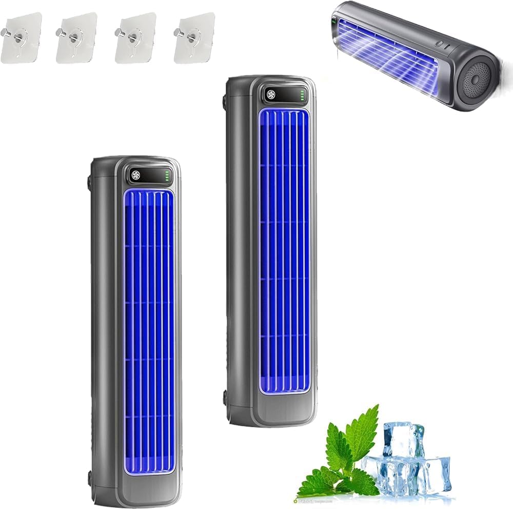  Climatiseur Portable – 3 Vitesses, Brancher/rechargeable, Unité De Climatisation Mobile Ultra Silencieuse Pour Bureau, Maison, Petits Espaces, Refroidissement Personnel à économie D'énergie