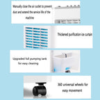  Climatiseur Portable 3 En 1 Sur Roulettes Avec Ventilateur Et Humidificateur, Minuterie 8 H, 3 Vitesses, Oscillation à 90°, Rafraîchisseur D'air Par évaporation Pour La Maison, Le Bureau Ou La Chamb