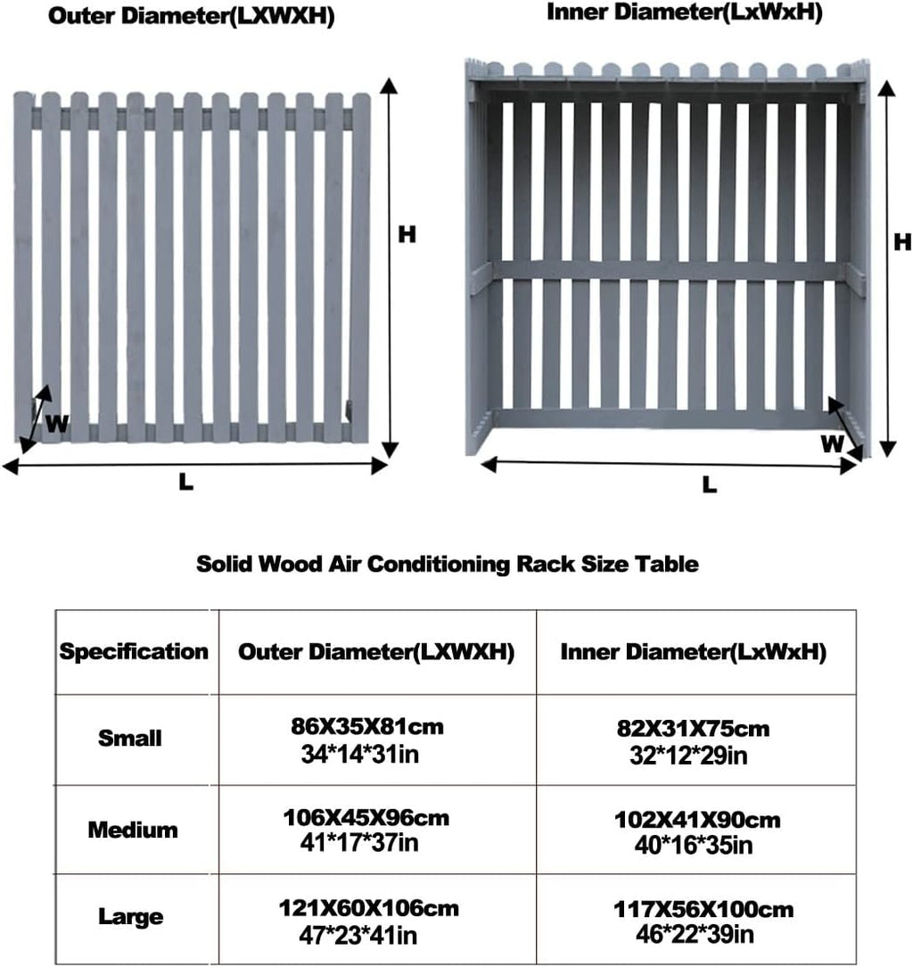  Brise-Vue Extérieur Pour Climatiseur, Grille De Protection Pour Climatiseurs Et Pompes à Chaleur, étagère De Jardin, Rangement De Plantes, Protection Environnementale, 9 Couleurs