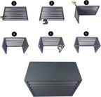  Couvercle De Climatiseur Extérieur En Aluminium Et Boîtier De Pompe à Chaleur, écran De Clôture De Protection Pour Unités De Climatisation, Bouclier De Condensateur Autonome Pour Ordures Ou CVC