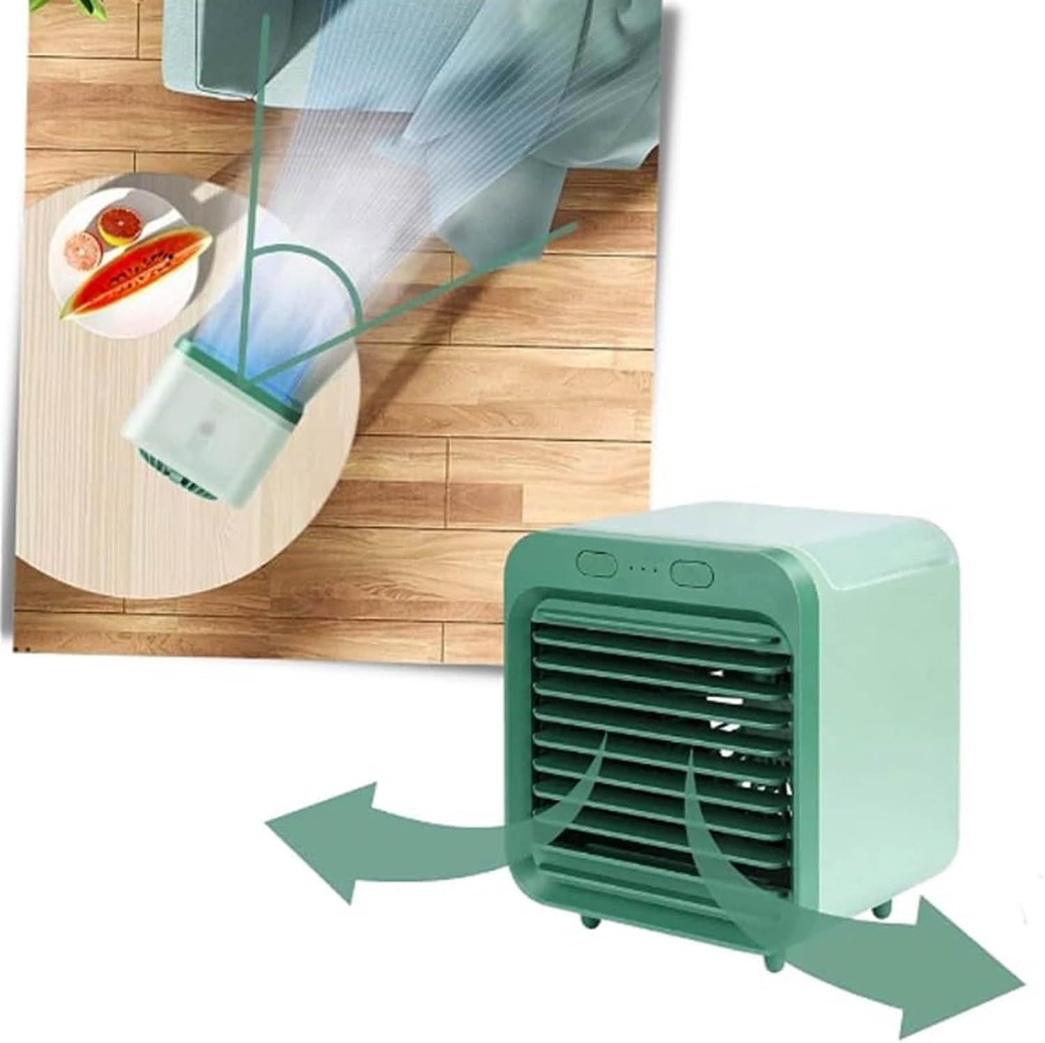  Climatiseur Portable, Ventilateur De Bureau 3 En 1 Avec 3 Vitesses De Vent, Pour La Maison, Le Bureau, La Chambre à Coucher, Adapté Aux Animaux Et Aux Enfants