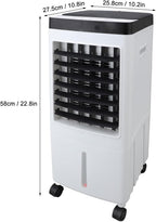  Generic Ventilateur Refroidisseur Par évaporation, Climatiseurs Portables Avec 3 Vitesses De Vent Et Télécommande Pour La Maison (1)