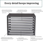  Housse De Climatiseur En Aluminium Toutes Saisons - Décoration Extérieure Pour Climatiseurs Et Poubelles - Protection Autonome Pour équipements Extérieurs