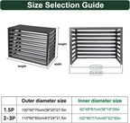 GENERIC Grille De Protection Pour Climatiseur, Cache-climatiseur De Fenêtre, Housses De Climatiseur Extérieures Pour Dissimuler Le Climatiseur Et Préserver L'intimité (Blanc 1,5p (4 Côtés))