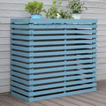  Housse En Bois Pour Climatiseur – Clôture élégante Pour Pompe à Chaleur Extérieure Pour Dissimuler Les Unités De Climatisation, Design Résistant Aux Intempéries Pour Améliorer L'esthétique Extérieure