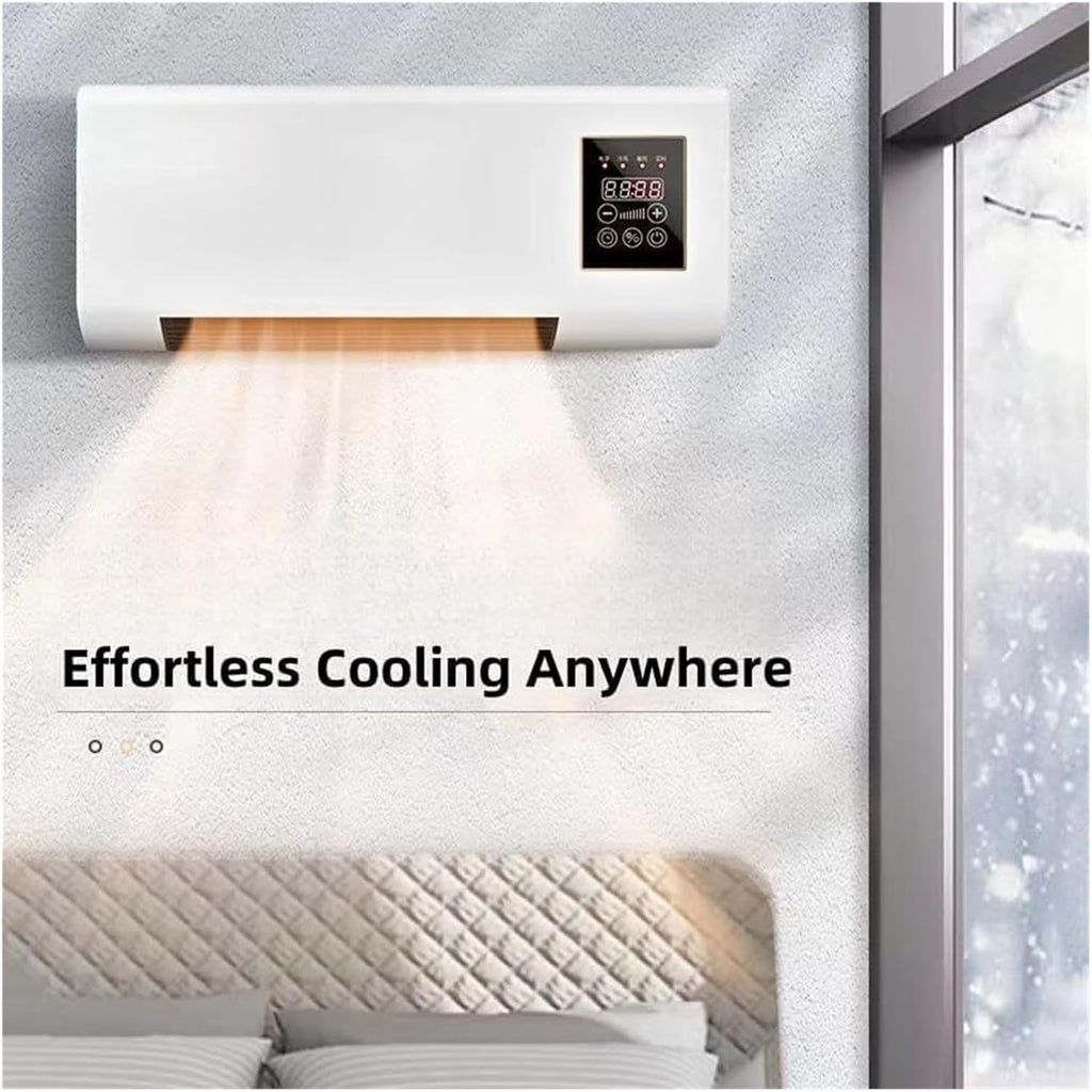  Air Conditionneur Mur 60W, Système De Refroidissement, Fonctionnement Calme Sous 45dB, Avec Télécommande, Conception Compacte Pour Bureau Et Chambre À Coucher