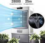 GENERIC Refroidisseur D'air évaporatif à 3 Vitesses, Ventilateur D'oscillation à 120 ° Avec Réservoir 55L, Unité De Refroidissement Portable Silencieuse Pour L'utilisation De Bureau à Domicile, énergétique Av
