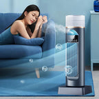  Ventilateur De Climatiseur – Refroidisseur D'air Par Évaporation Sans Pales, Ventilateur De Refroidissement Avec Minuterie À Distance, Système D'humidification D'espace Silencieux | Dispositif De Refr