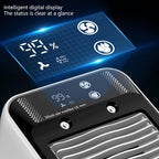  Climatiseur Portable, Ventilateur Sans Pale, Refroidisseur D'air Personnel Avec 3 Vitesses, Refroidisseur Par évaporation 3 En 1, Ventilateur De Glace, Ventilateur Humidificateur Avec Fonction
