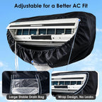  Kit De Nettoyage Climatisation 360° Professionnel Pour Climatiseur Split Et Mural, Housse De Nettoyage Avec Accessoires Pour Un Nettoyage Maison Facile (Noir, M)