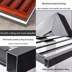 GENERIC Cache-radiateur En Aluminium Robuste Pour Climatiseur – Mini Unité De Climatisation Extérieure Divisée Protection Antivol Réduction Du Bruit Style Clôture Pour Cacher Les Unités Extérieures